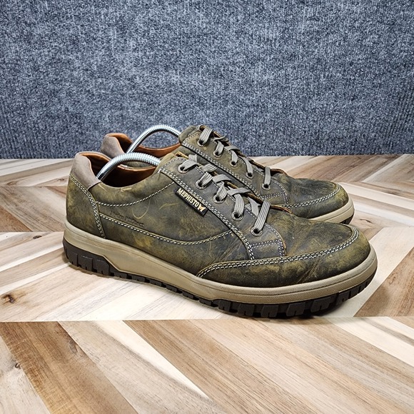 Mephisto Other - Mephisto Mens Paco Tabacco Grizzly Nubuck Leather Walking Sneaker Shoes SZ 11.5